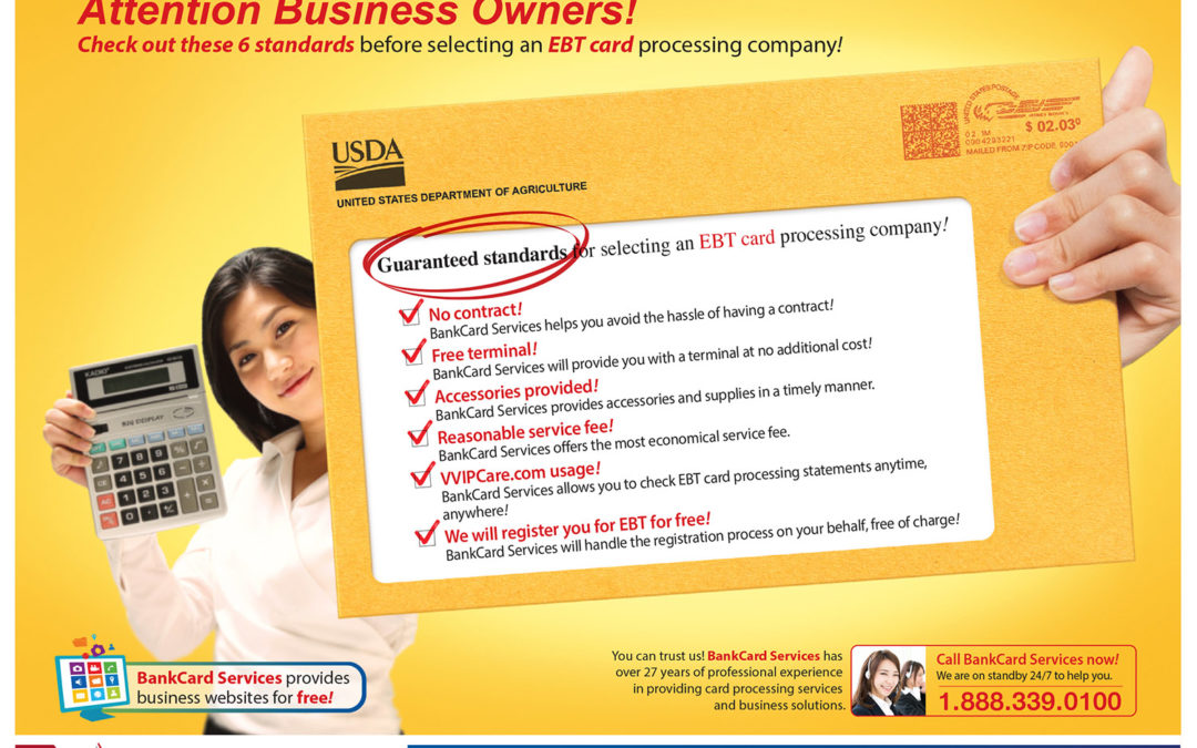 BANKCARD SERVICES PROVIDES EBT CARD PROCESSING SERVICE